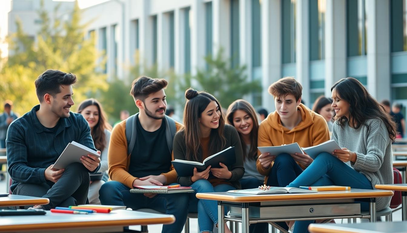 Student developing practical and academic skills