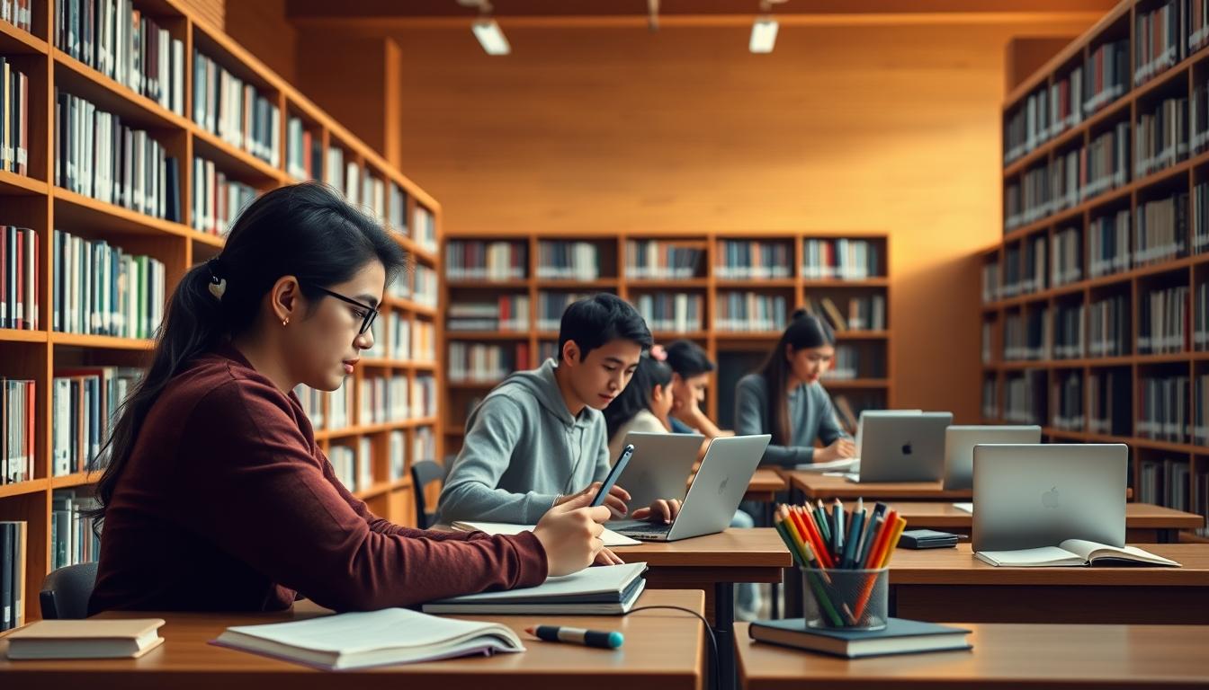 Organized study environment supporting productive learning