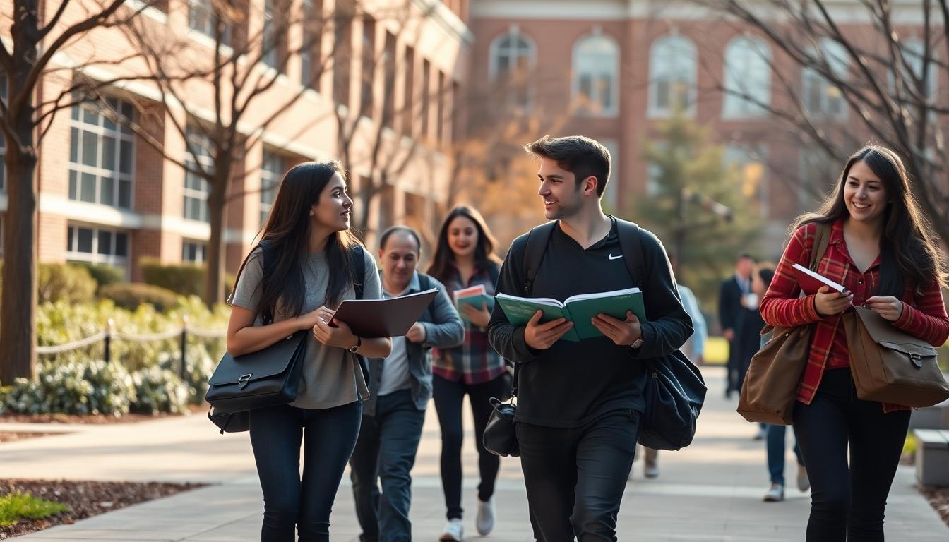 Student using a study guide to organize academic notes